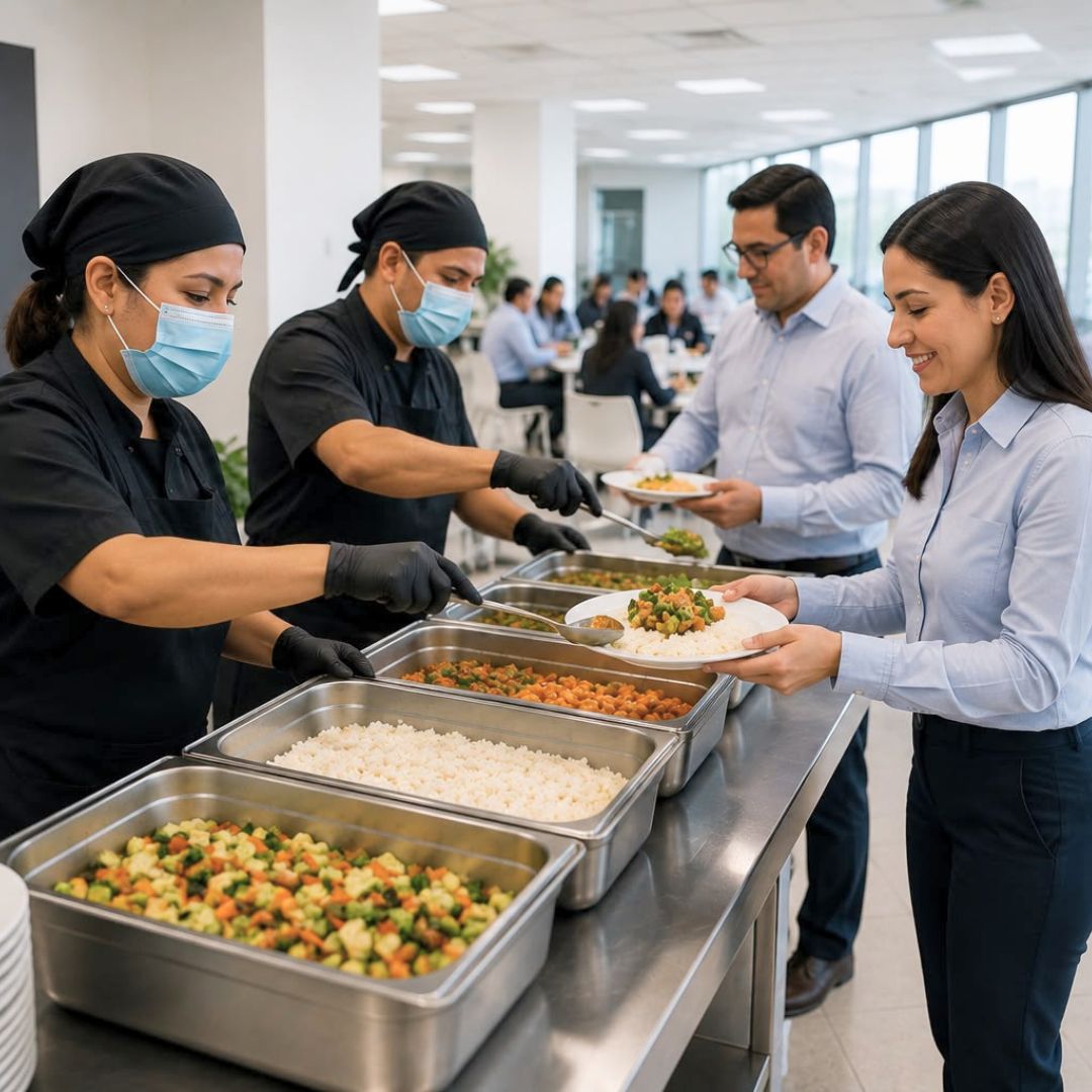 Comedor industrial para empresas con empleados
